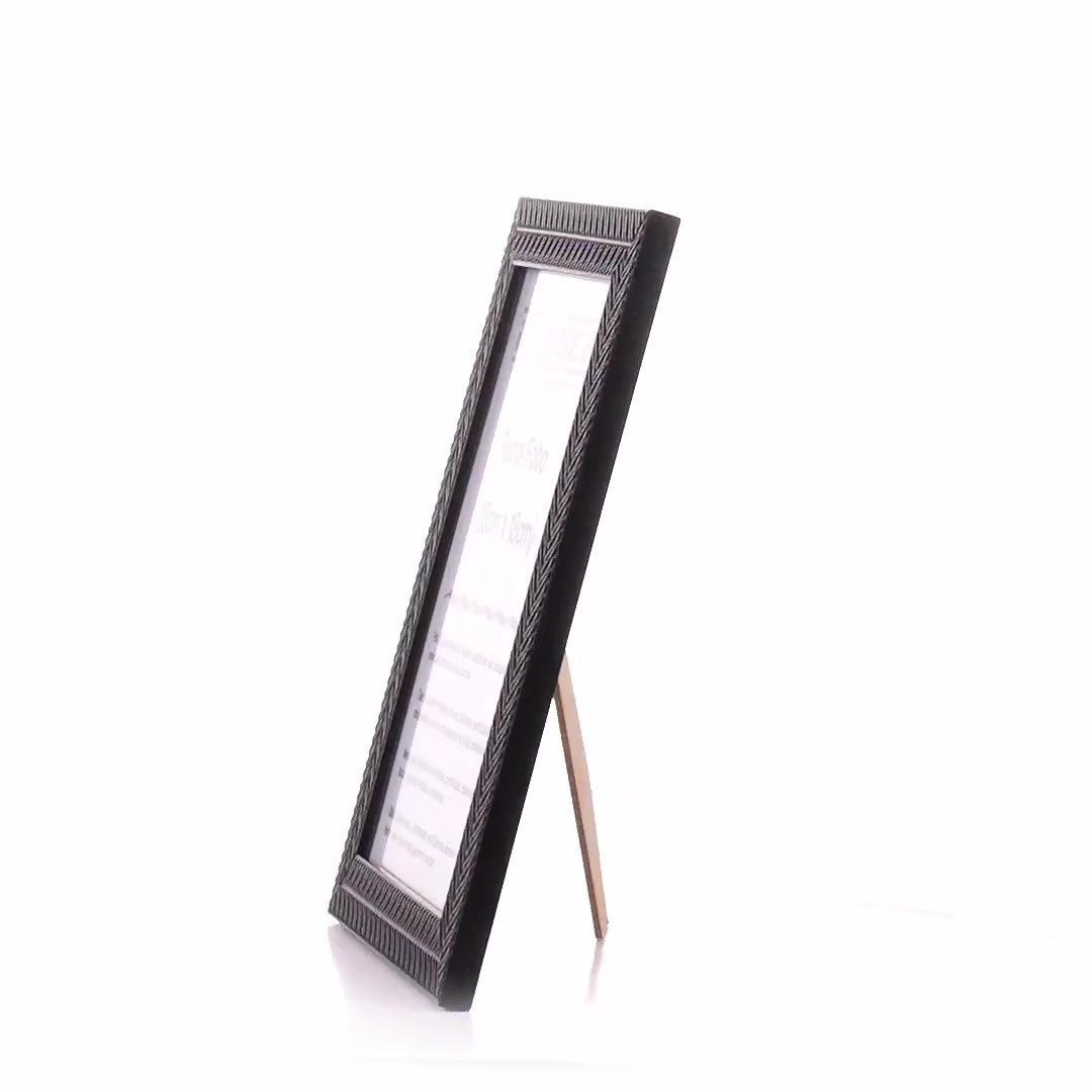Leon black textured photo frame 13x18