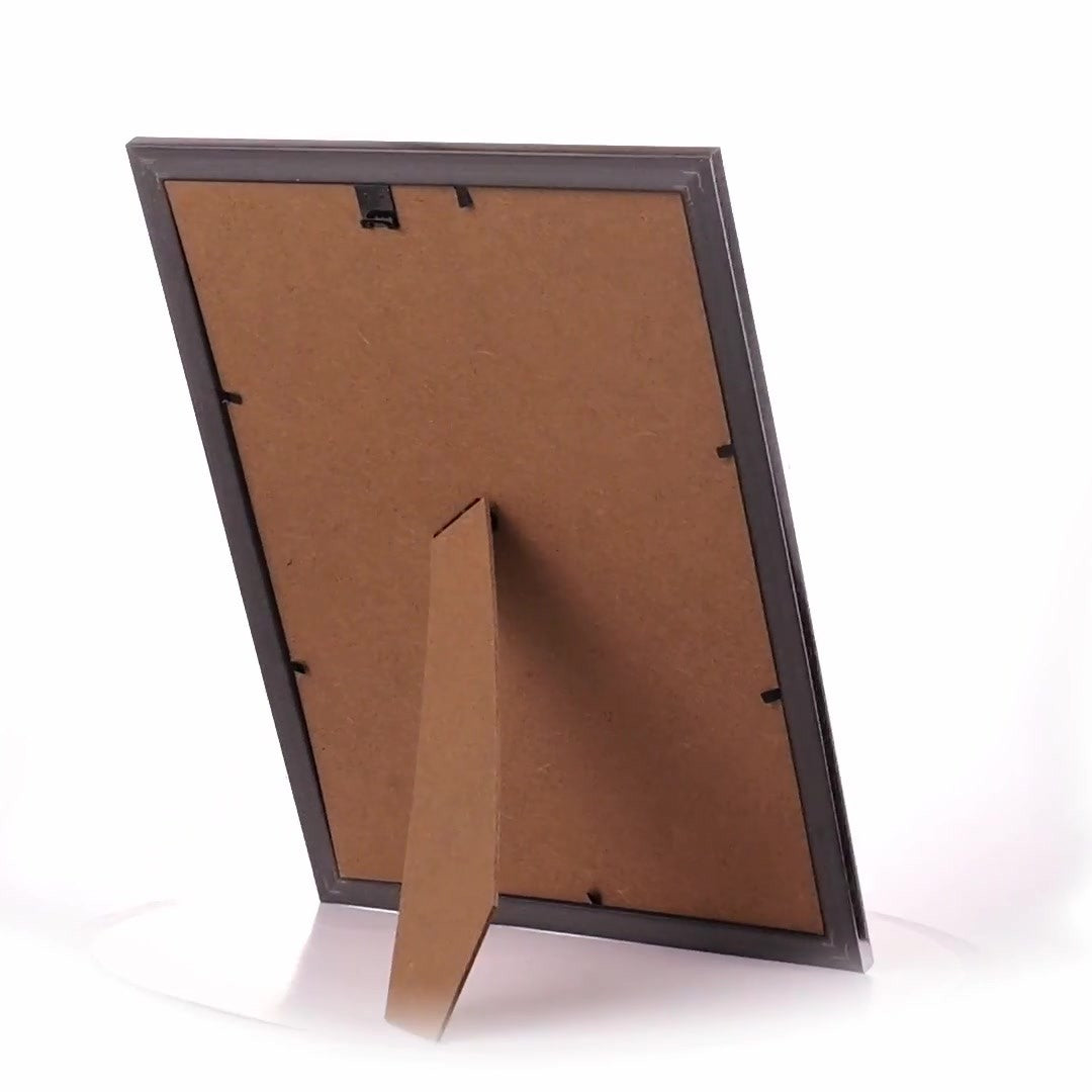 Textured silver Leon photo frame A4