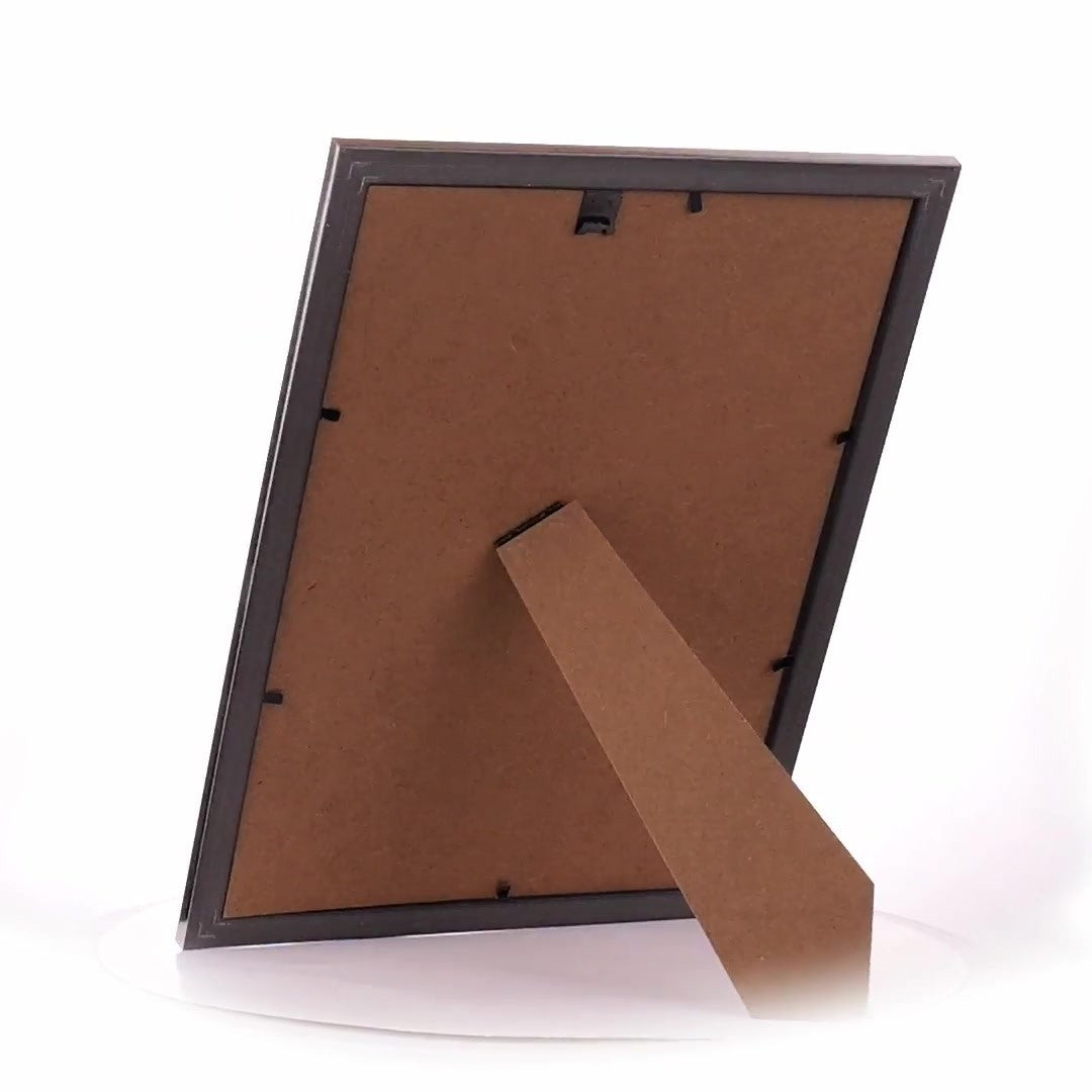 Textured silver Leon photo frame A4