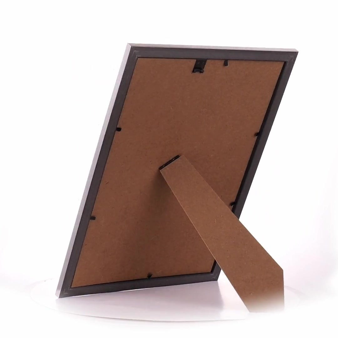 Textured silver Leon photo frame A4