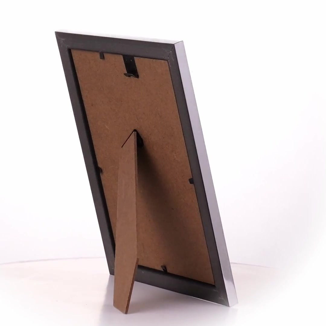 Leon textured silver photo frame 13x18