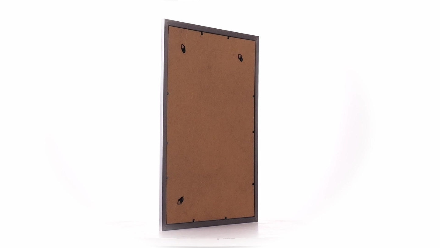 Textured silver Leon photo frame A3
