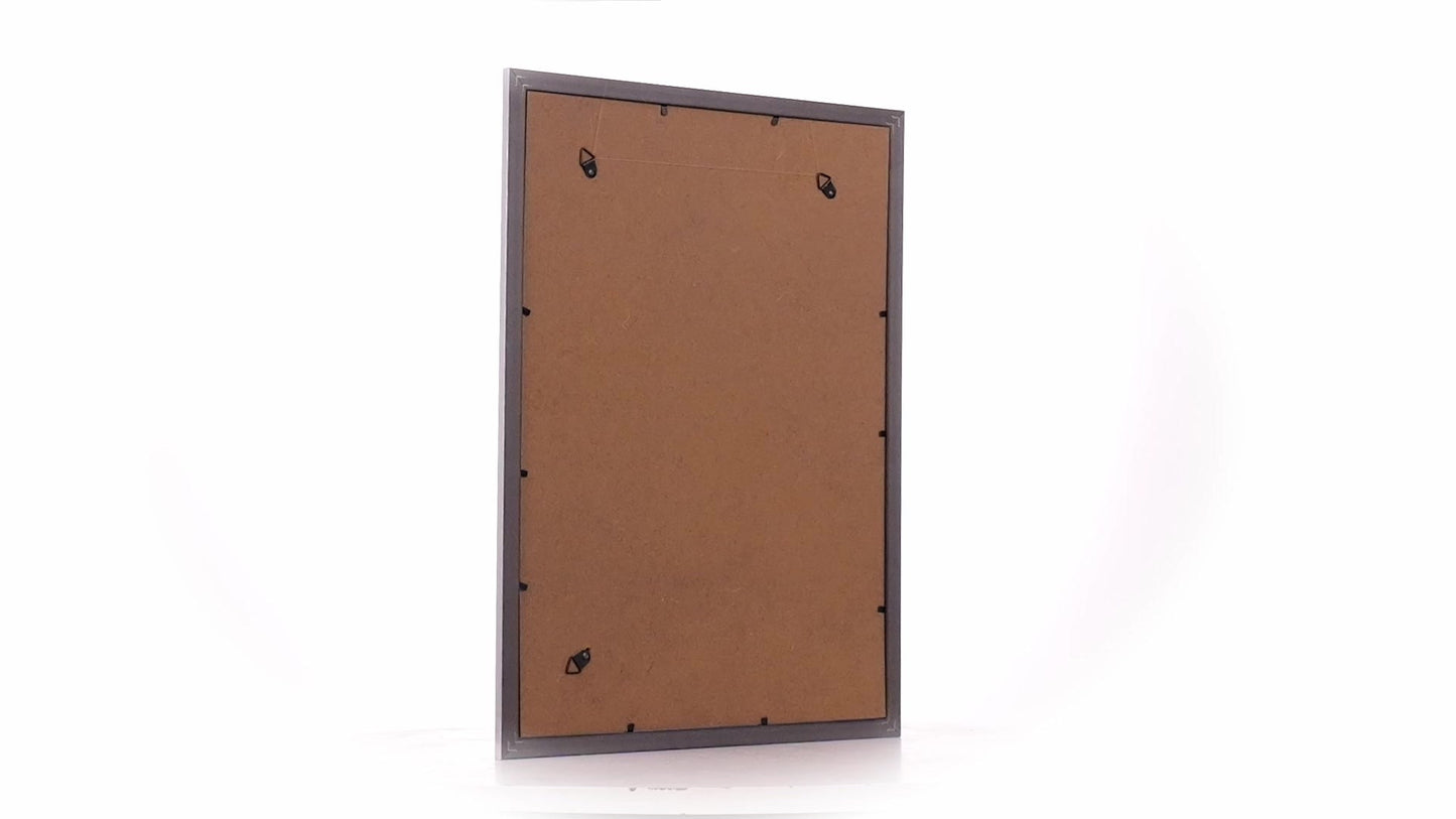 Textured silver Leon photo frame A3