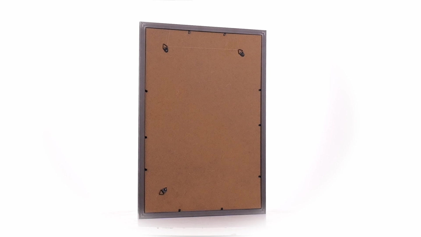 Textured silver Leon photo frame A3