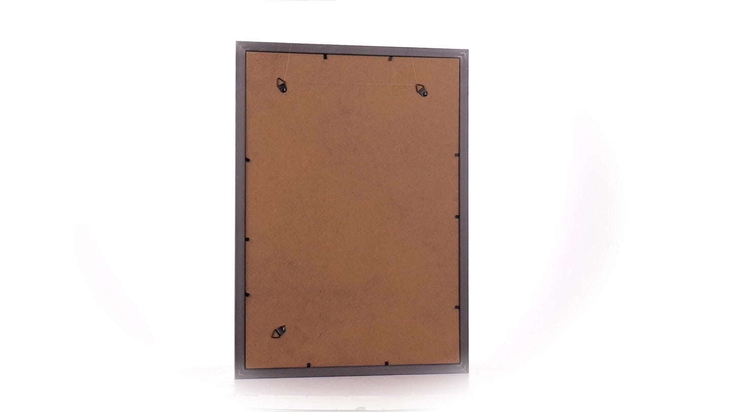 Textured silver Leon photo frame A3