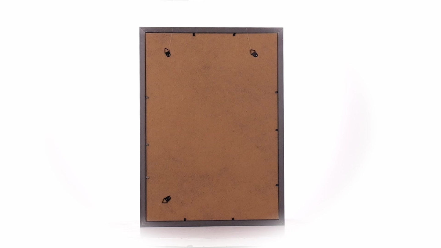 Textured silver Leon photo frame A3
