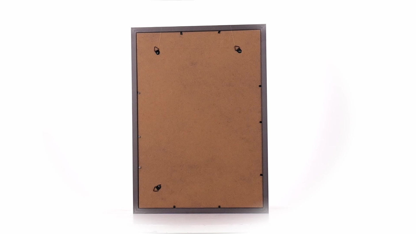 Textured silver Leon photo frame A3