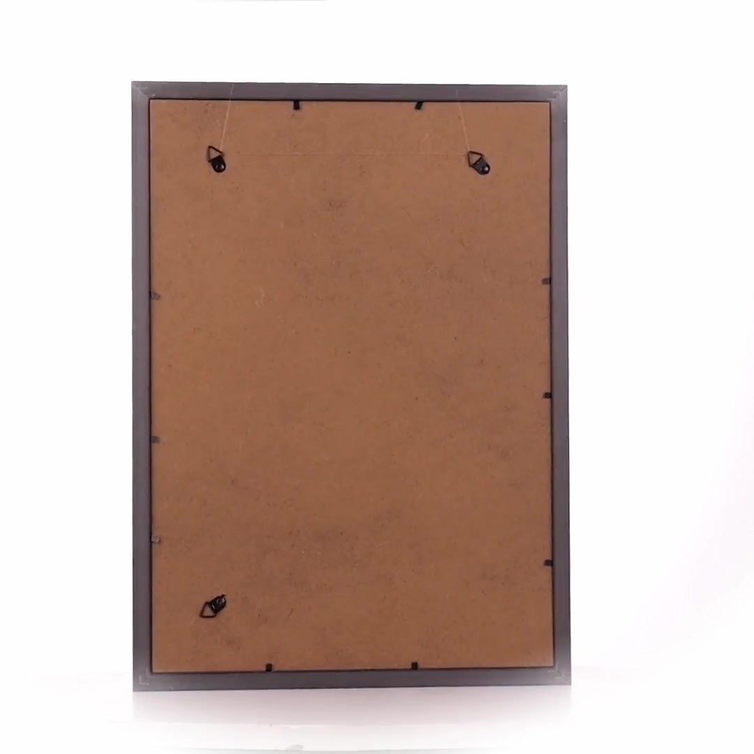 Textured silver Leon photo frame A3