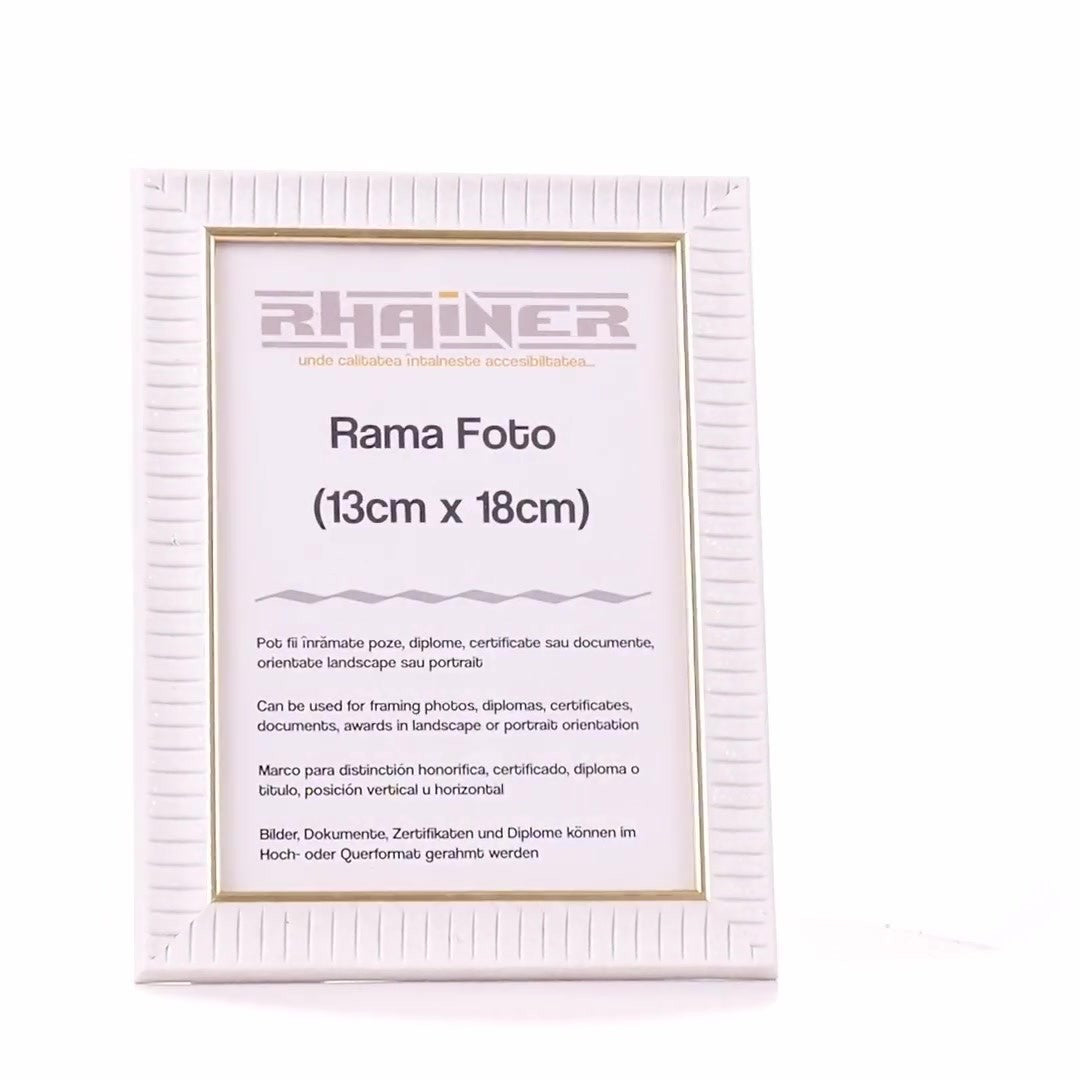 Merida white+gold photo frame 13x18