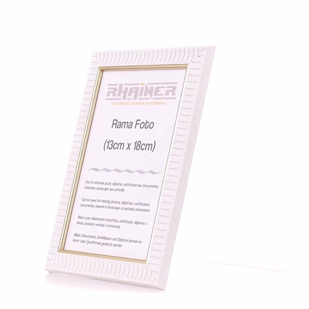 Merida white+gold photo frame 13x18