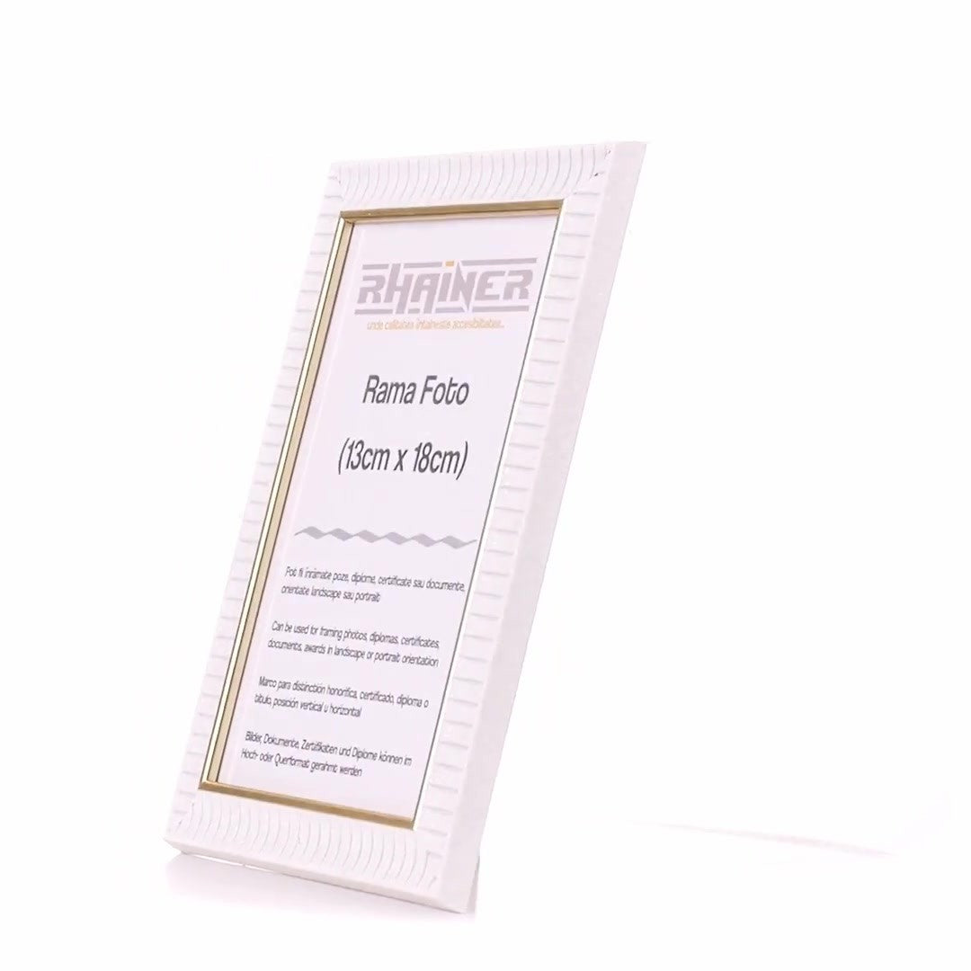Merida white+gold photo frame 13x18