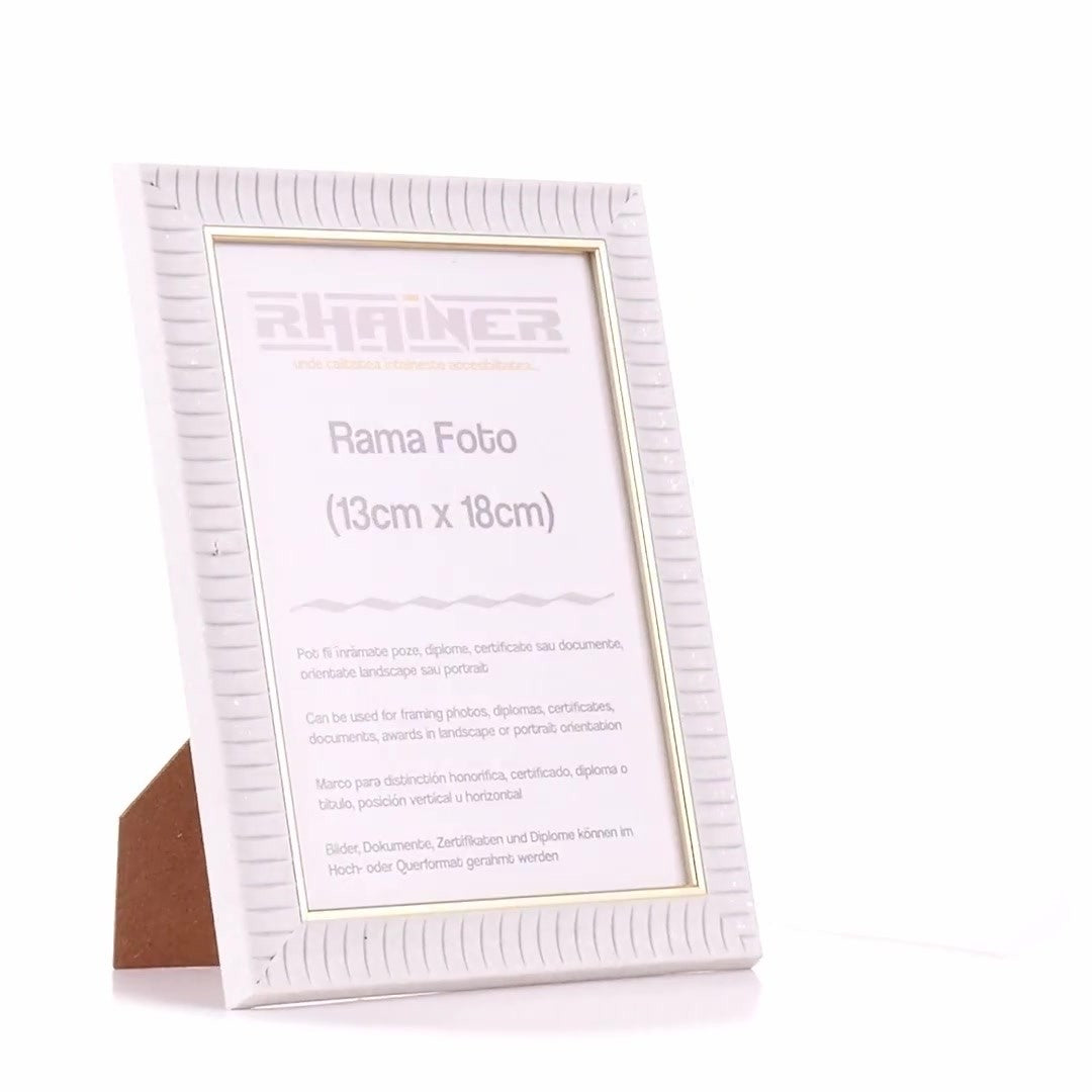 Merida white+gold photo frame 13x18