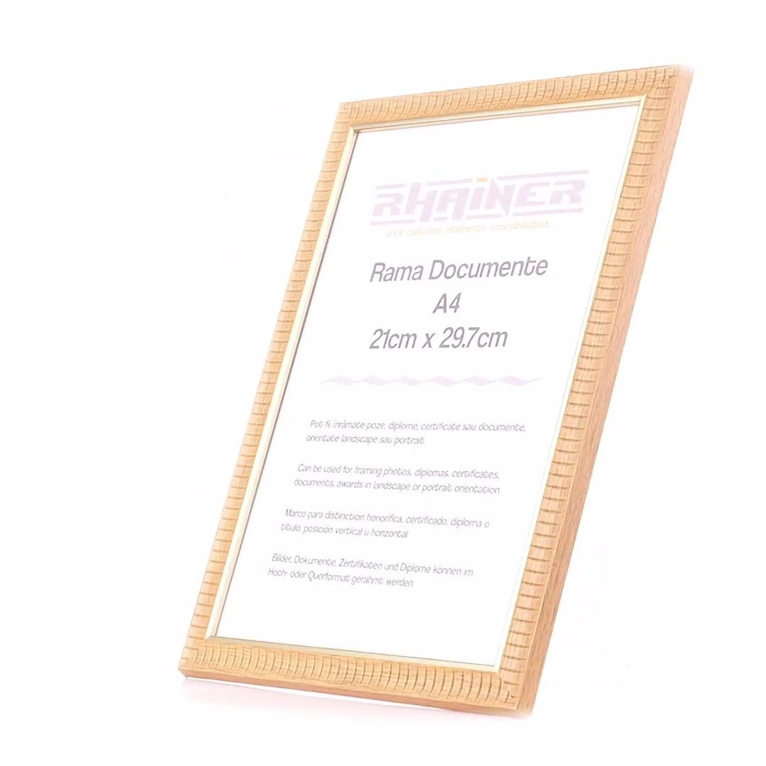 Merida cafe+gold photo frame A4