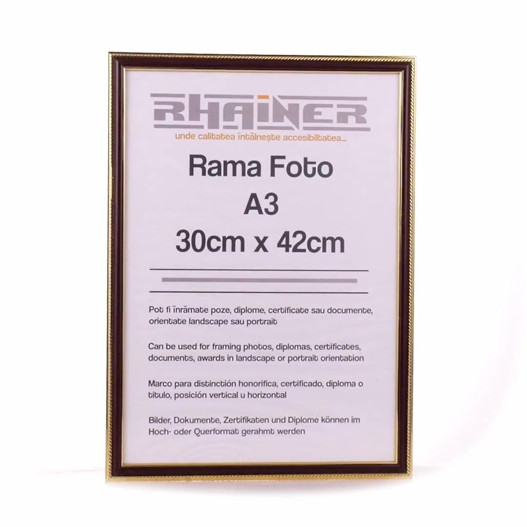 Rama foto Athos maro+auriu A3