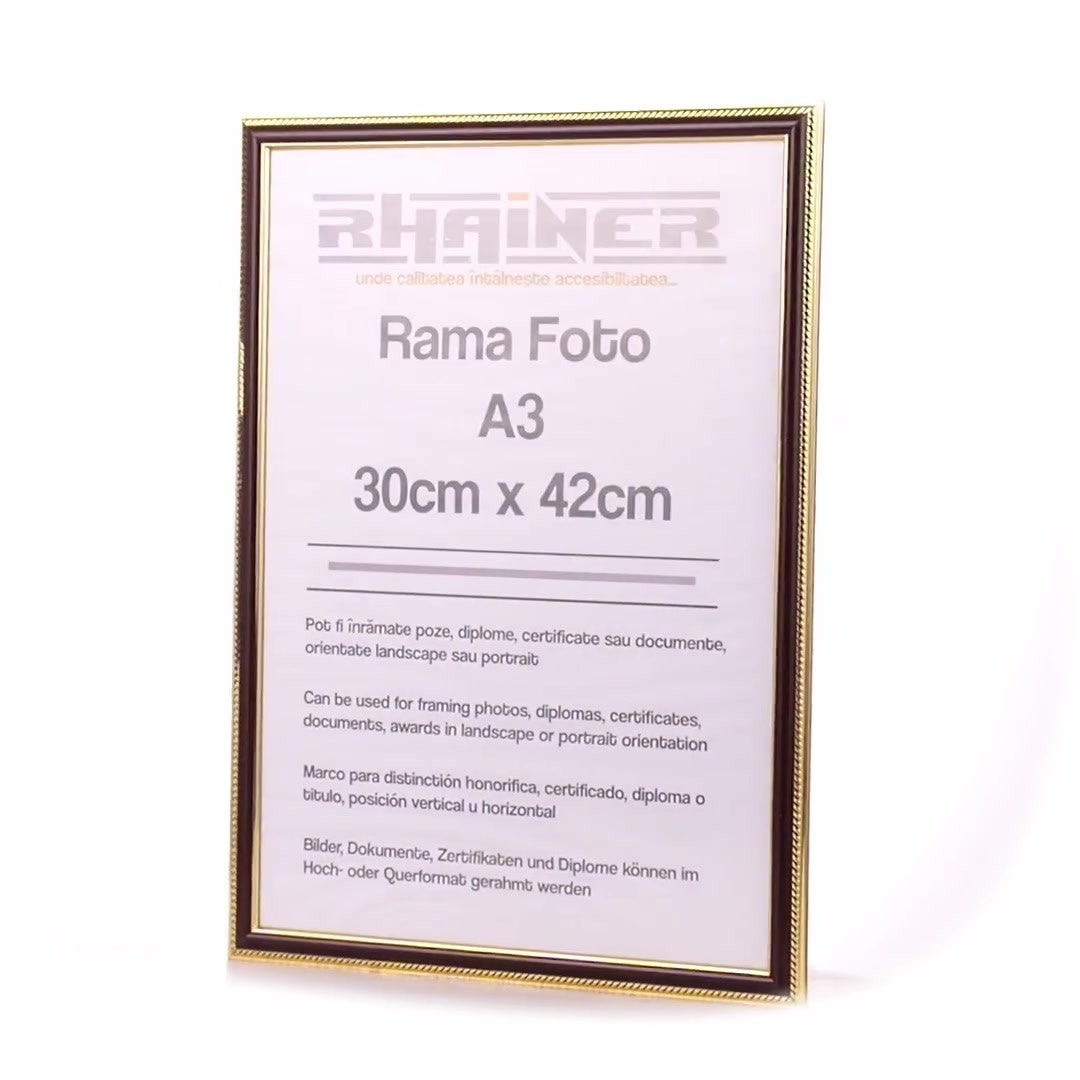 Rama foto Athos maro+auriu A3