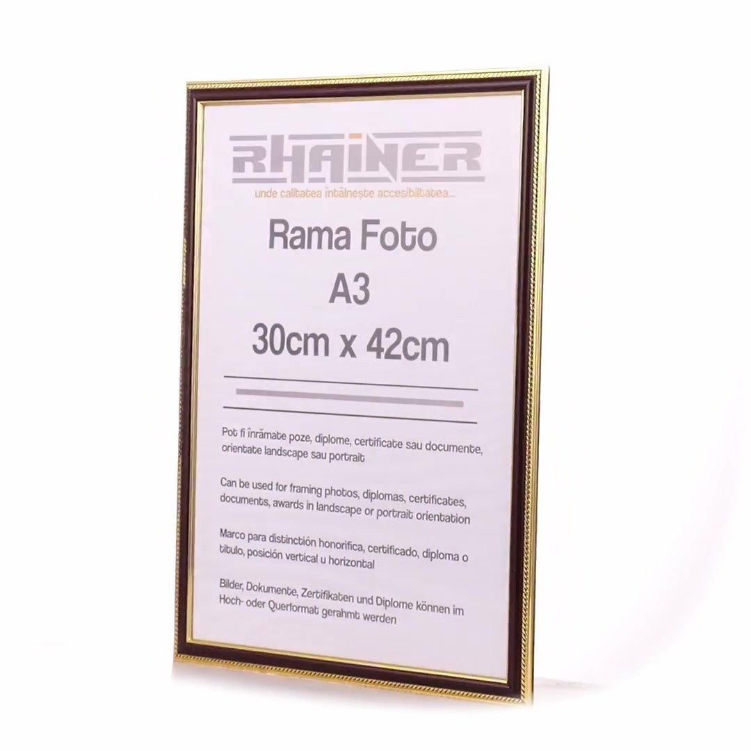 Rama foto Athos maro+auriu A3
