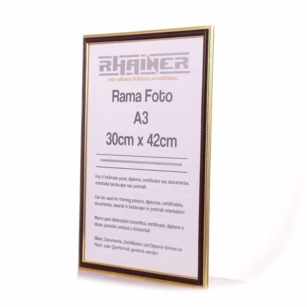 Rama foto Athos maro+auriu A3
