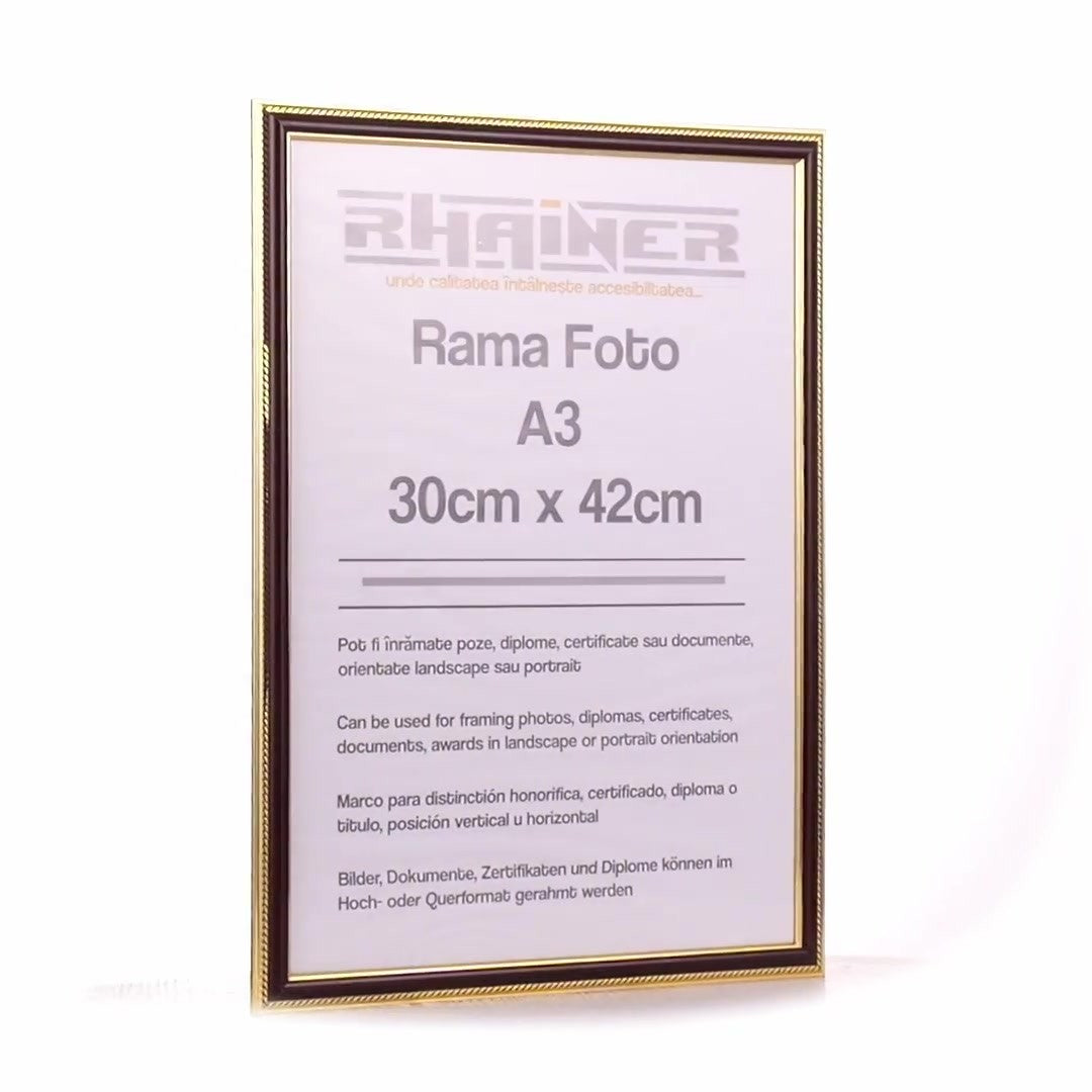 Rama foto Athos maro+auriu A3