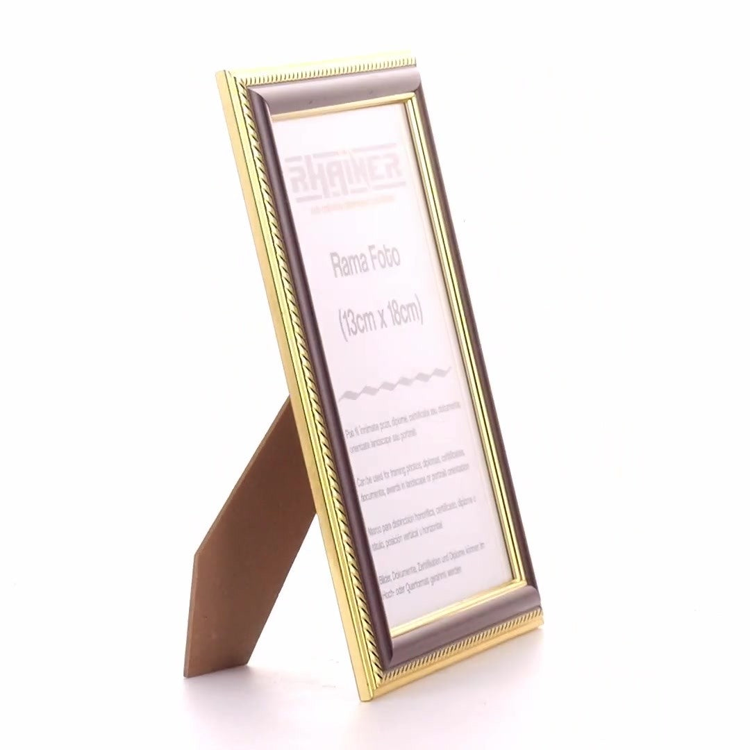 Athos brown+gold photo frame 13x18