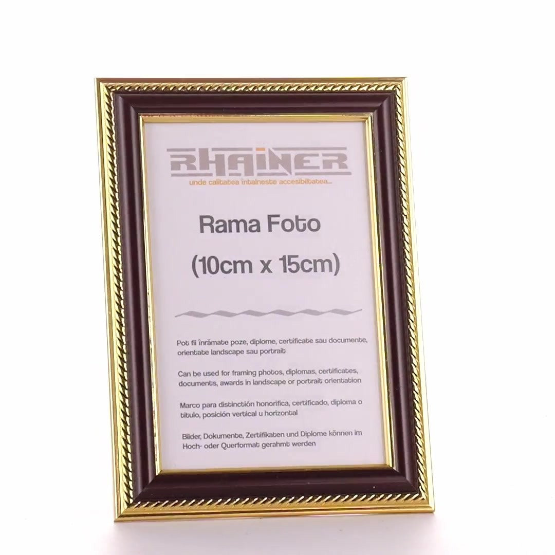 Rama foto Athos maro+auriu 10x15
