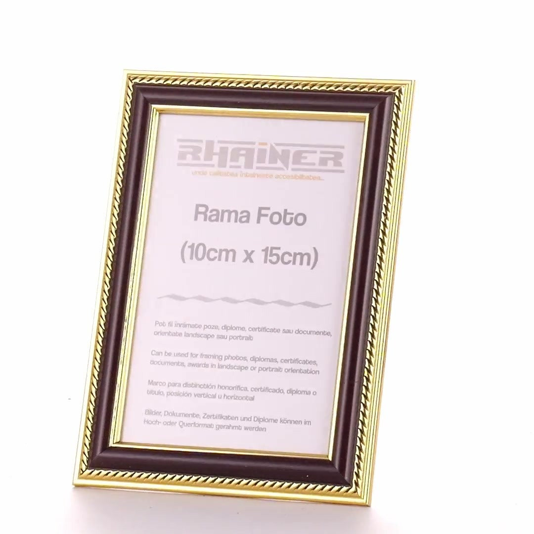 Rama foto Athos maro+auriu 10x15