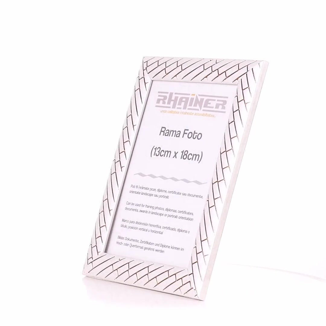 Barrio white+rose gold photo frame 13x18
