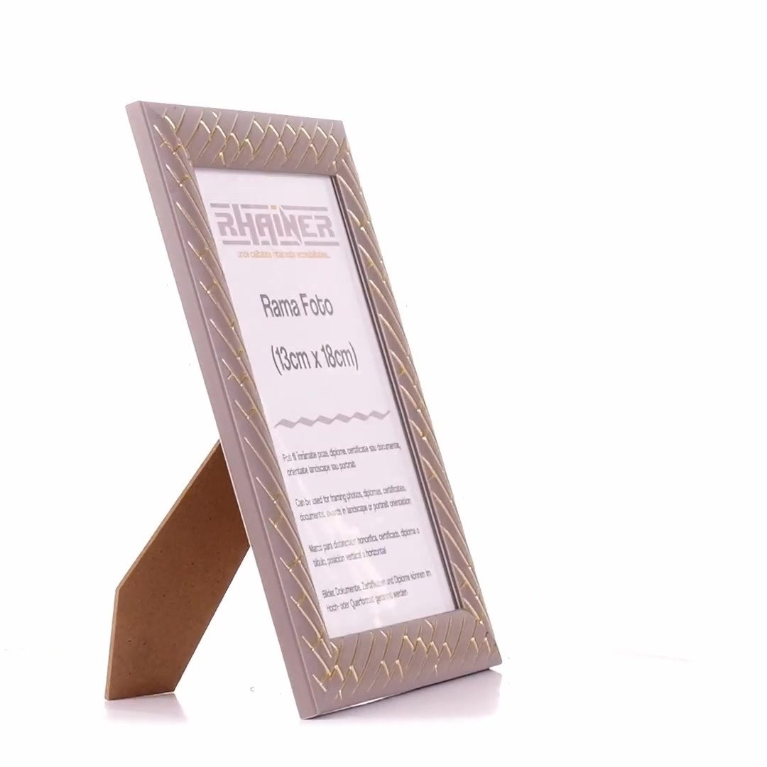 Barrio gray+gold photo frame 13x18