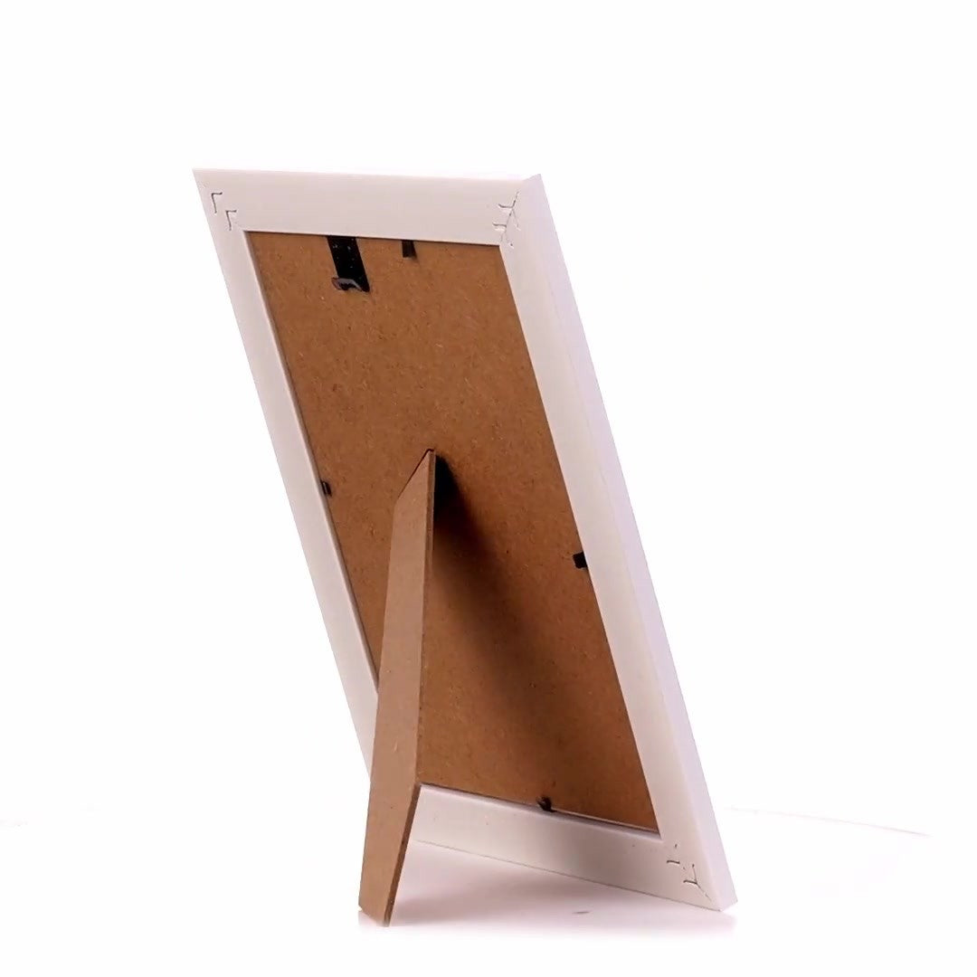 Barrio white+silver photo frame 13x18