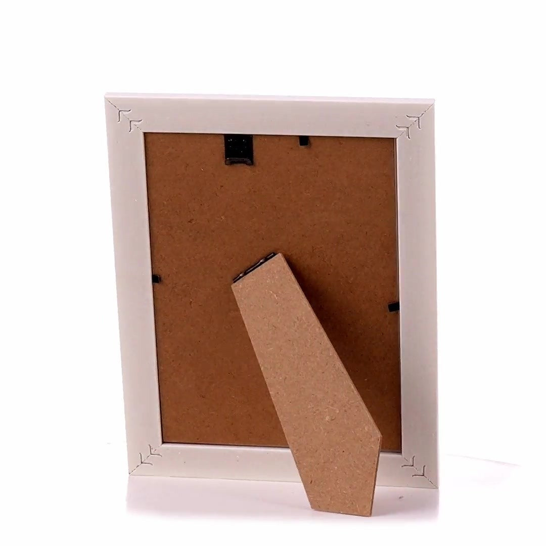 Barrio white+silver photo frame 13x18