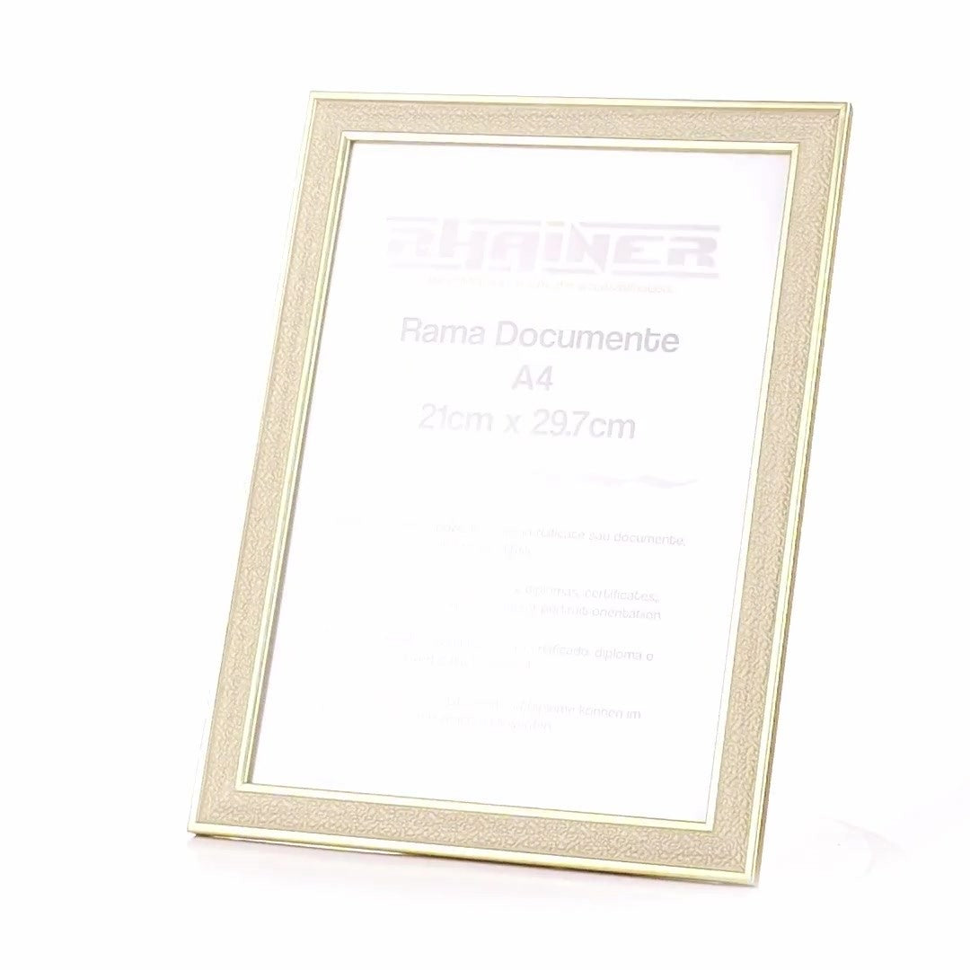 Porto gold photo frame A4