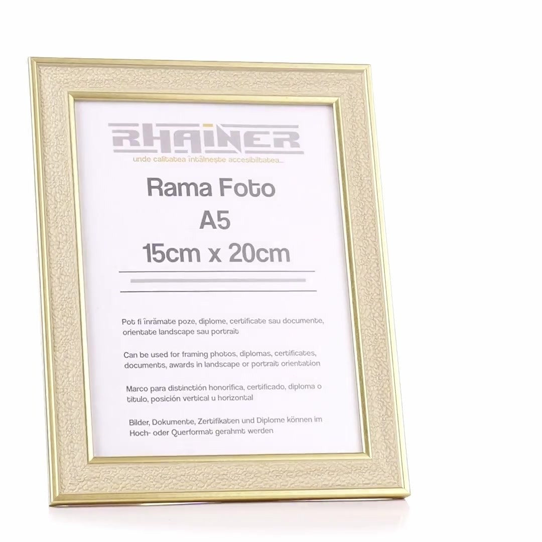 Golden Porto photo frame A5