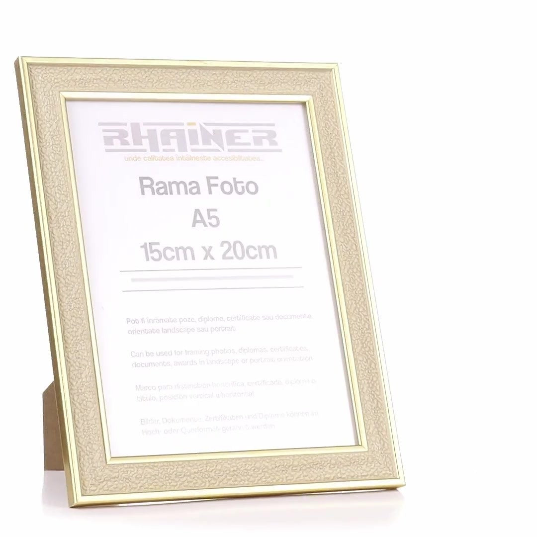 Golden Porto photo frame A5
