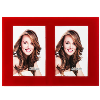 Rama foto sticla dubla Cordoba rosu 10x15