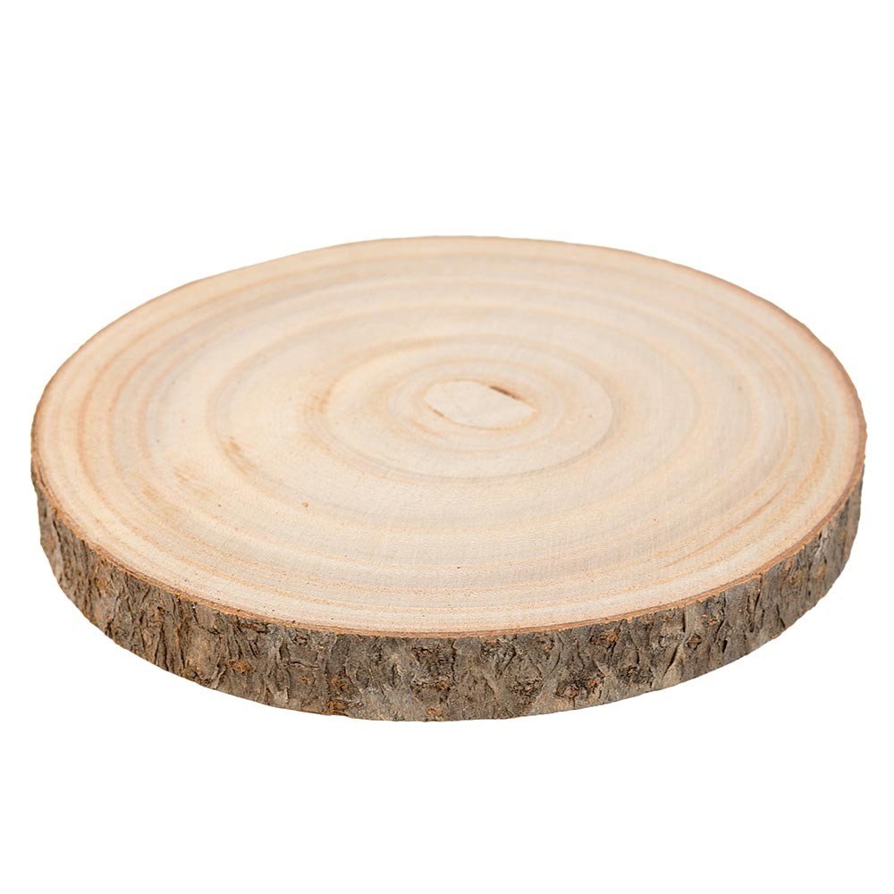 Felie de lemn MAXI neslefuita Ø18cm FBL182014 - Green Print