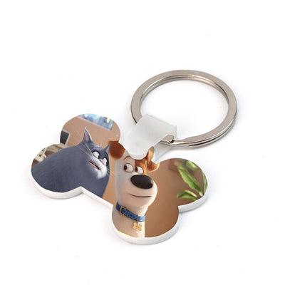 Breloc sublimabil din plastic os SW650105 - Green Print