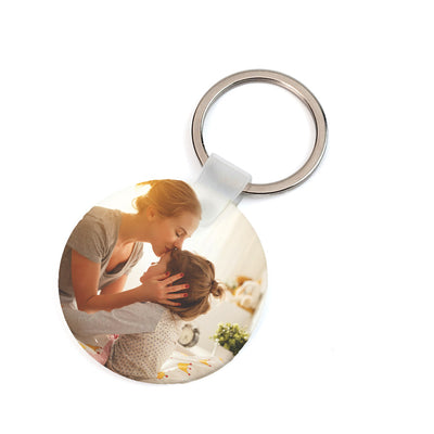 Breloc sublimabil din plastic rotund