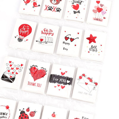 Mini felicitari 9x6 modele LOVE1 - set 128 buc XCC3044 - Green Print