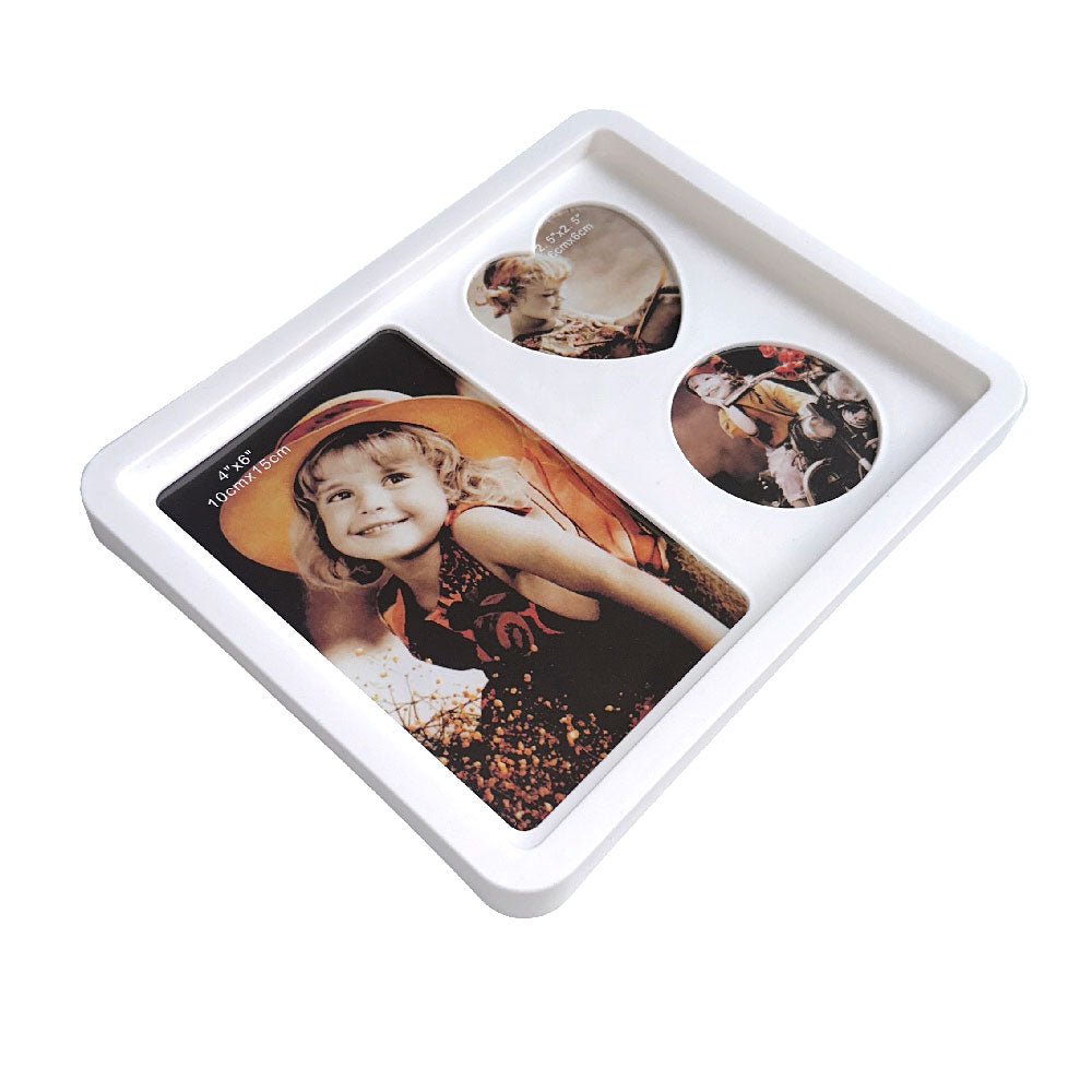 Rama foto colaj de birou MEMORY 3 poze YW001 - Green Print