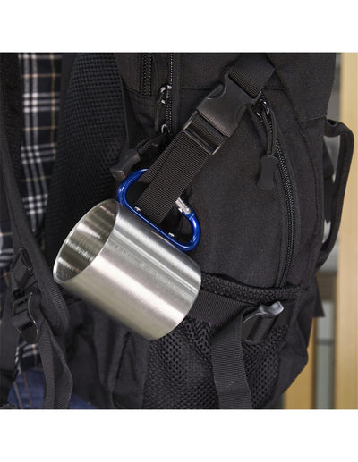 Cana metal inox sublimabila cu maner albastru