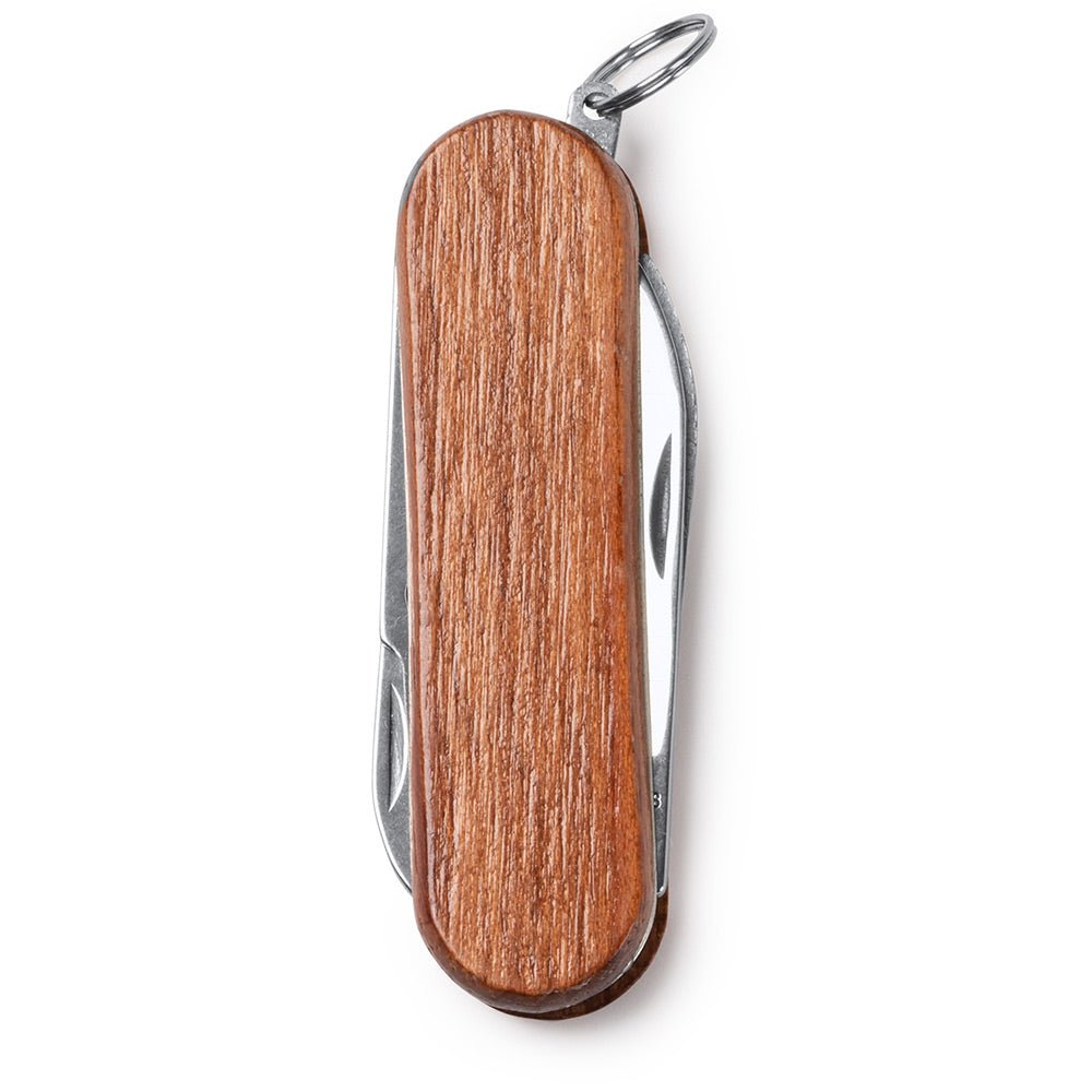 Mini briceag multifunctional cu maner de lemn NA1250S129 - Green Print