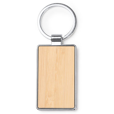 Breloc gravabil dreptunghi 5x3 lemn+metal KO1147S1981 - Green Print