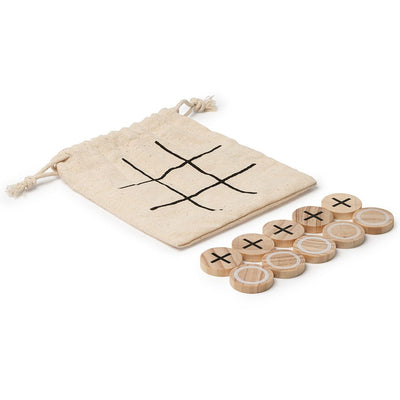 Set joc X si 0 in saculet de bumbac JU1035S129 - Green Print