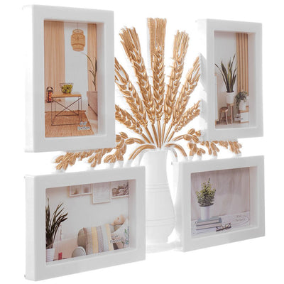 Rama foto colaj GRAU 4 poze HS237018 - Green Print