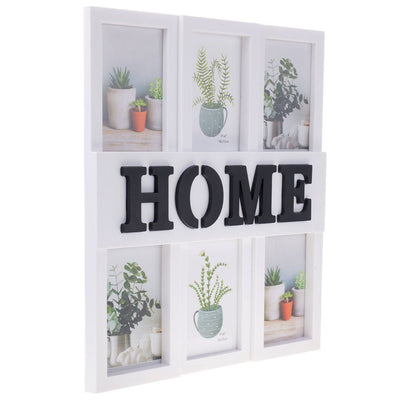Rama foto colaj Home 6 poze HS927241 - Green Print