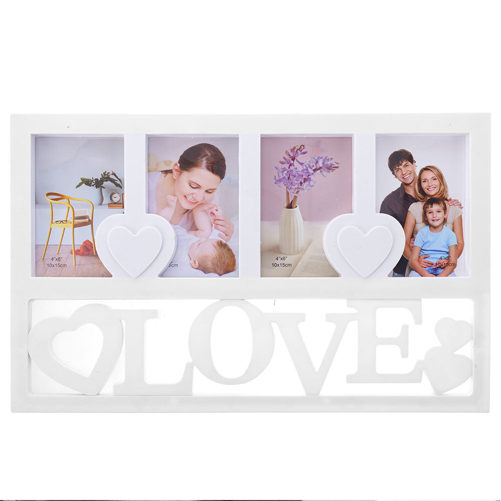 Rama foto colaj LOVE inimi 4 poze
