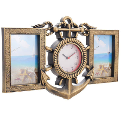 Rama foto ceas colaj ANCORA 2 poze HS105144 - Green Print