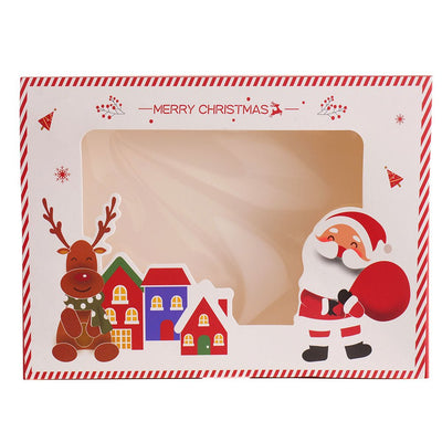 Cutie dreptunghiulara de cadou CRACIUN2 B846901 - Green Print