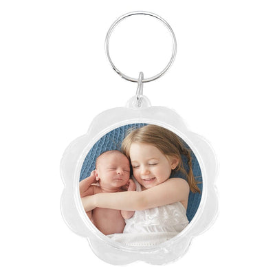 Breloc plastic insertie foto Floare - set 100 buc BRE625147 - Green Print