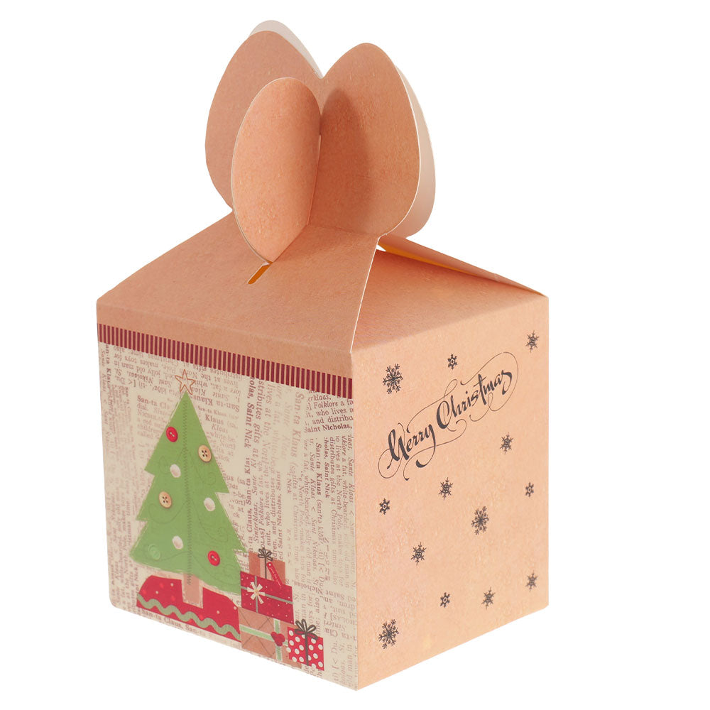 Cutie cani 3D Craciun galbena