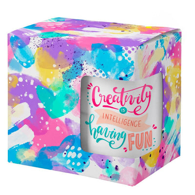 Cutie cana sublimabila cu fereastra - set 10 buc CP106801 - Green Print